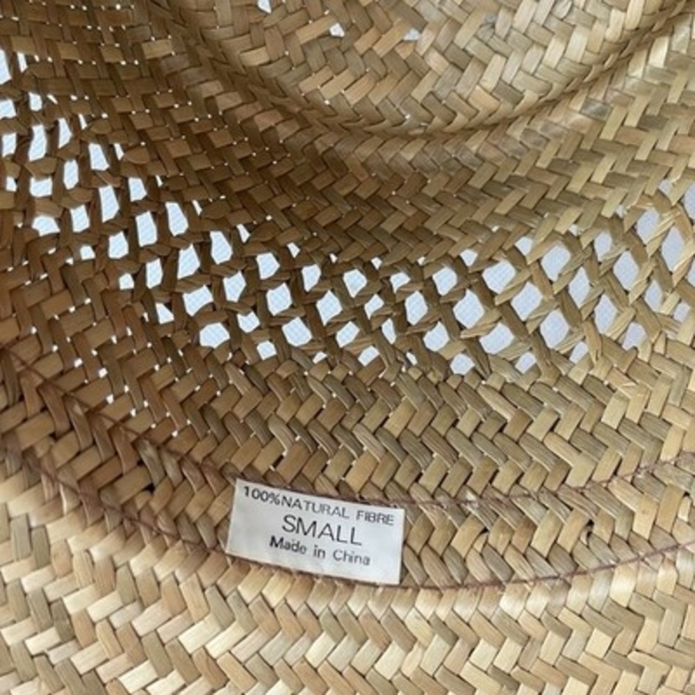 Dorfman Pacific Men's Tan Sun hat Rush Gambler Straw Hat Natural Size Small VG - Picture 9 of 9